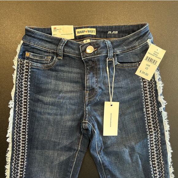 NWT Warp + Weft Piedmont Fashion Embroidered Jeans – Girls Size 10, Medium Wash - Picture 4 of 9